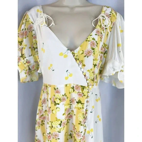 For Love & Lemons Savannah Wrap Mini Dress $228